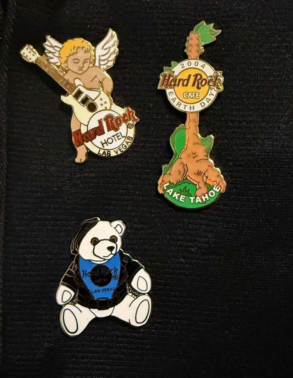 Hard Rock Cafe Las Vegas & Lake Tahoe Collector Pins - Lot of 3